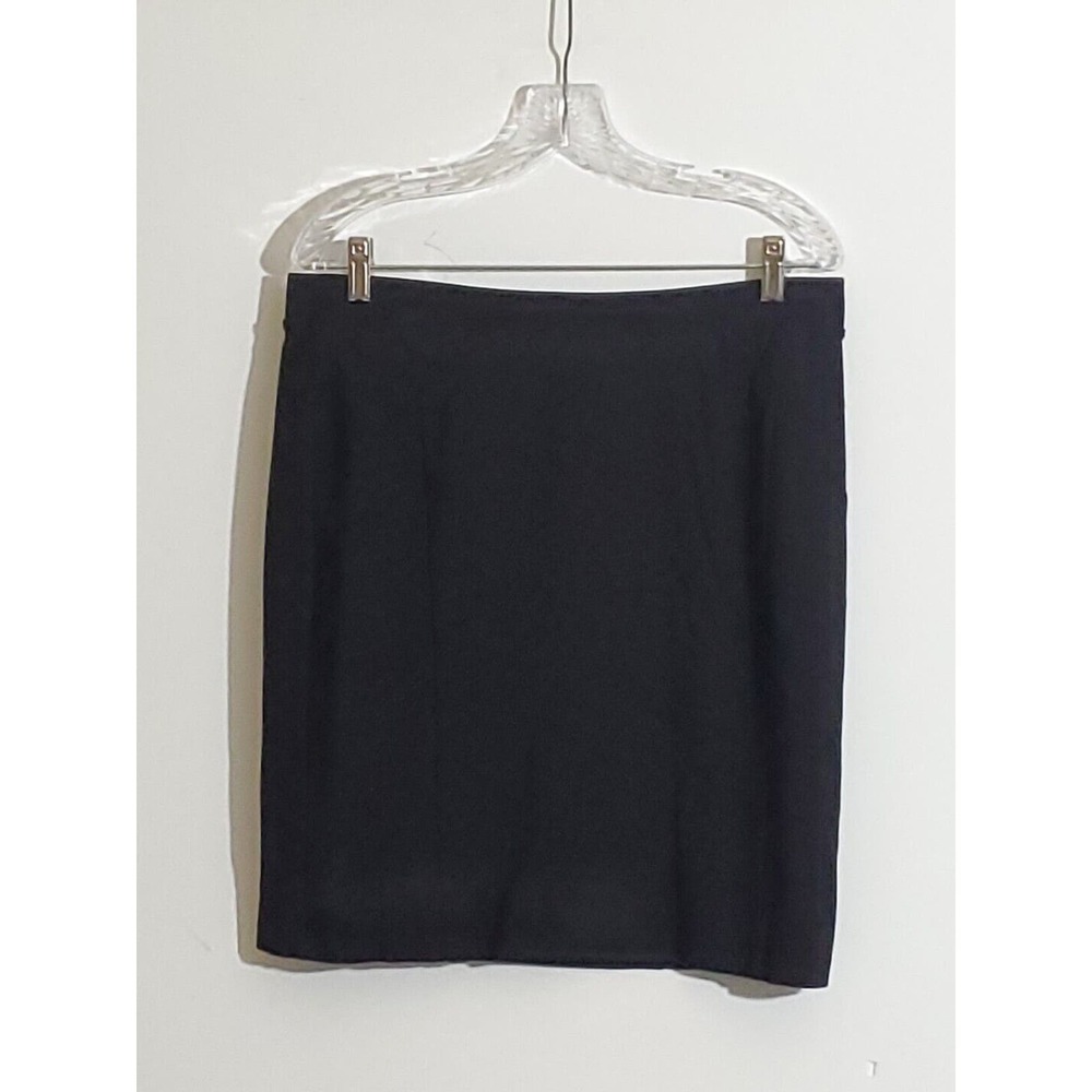 Mario Serrani Large Short Black Stretch Pull On Lined Mini Pencil Skirt Italy